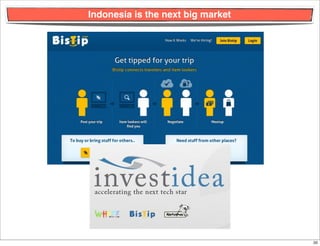 Indonesia is the next big market




                                   20
 