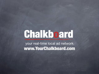 Chalkboard Partner Presentation