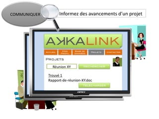 Informez des avancements d’un projet COMMUNIQUER 