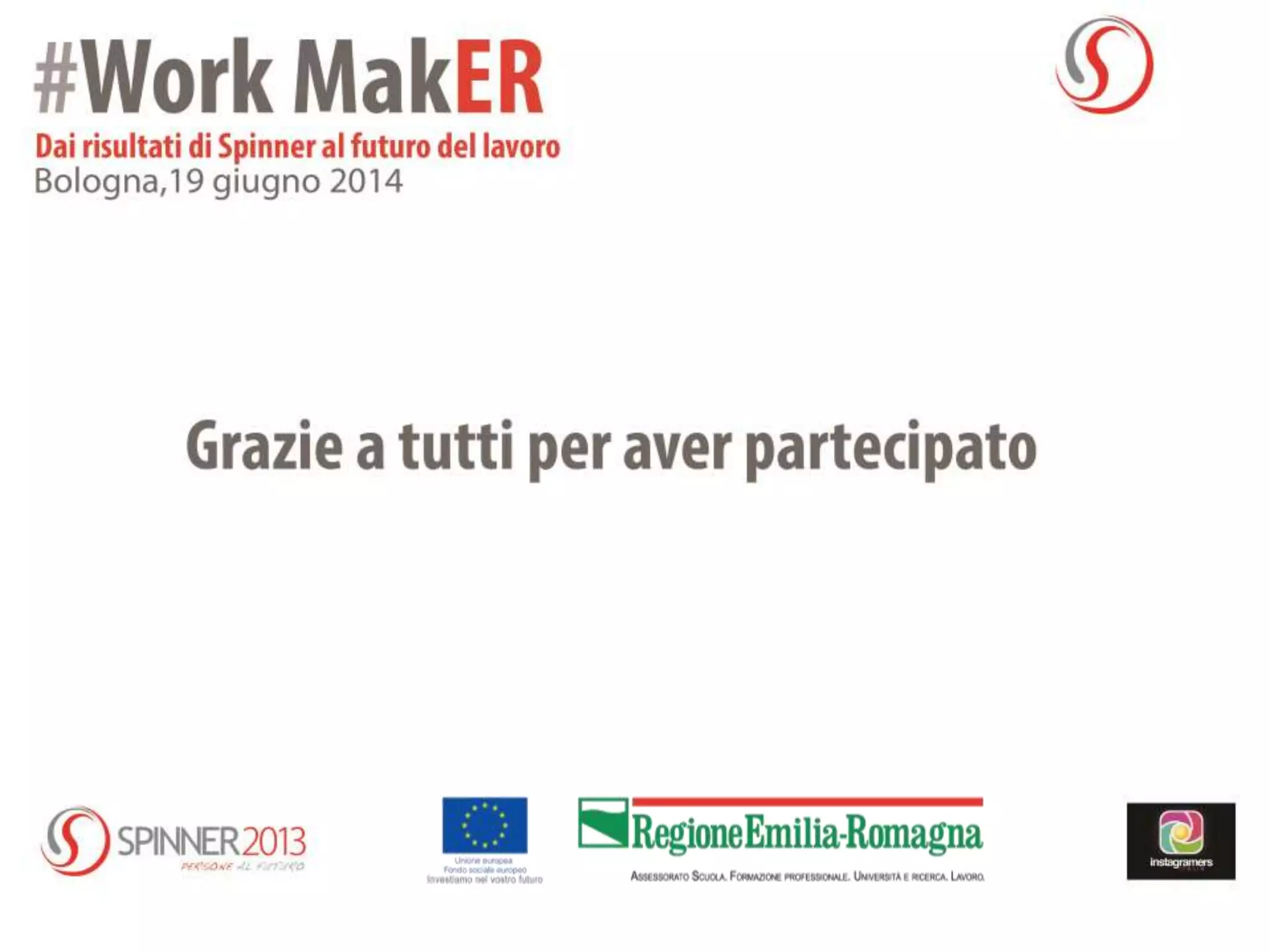 Challenge instagram Work Maker finalisti