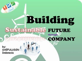 Building FUTURE throughCOMPANY Sustainable by: SAEFULUDIN Indonesia 