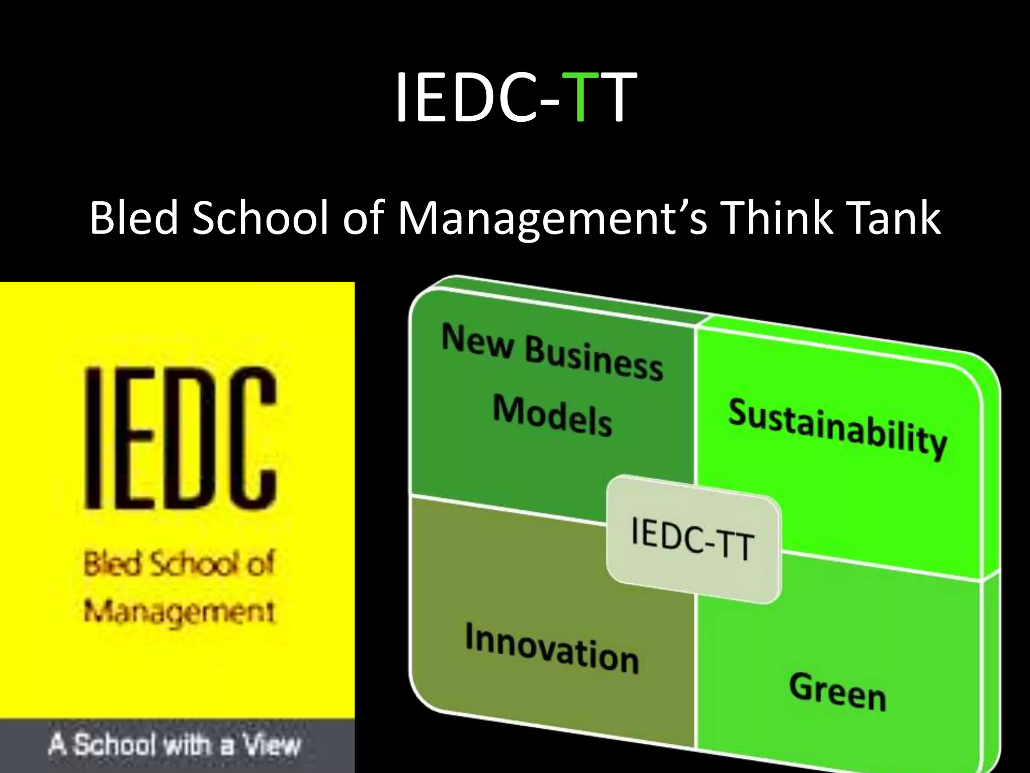 IEDC-TTBled School of Management’s Think Tank