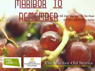Maribor to Remember Discovering Maribor, Pohorje Hill, Drava River, and Old  Vine House In A Memorable Five-Day Journey The Maribor Old Stories Created by Nadya Priscilya Hutajulu, Indonesia Picturehttp://weheartit.com/entry/6990769, edited 