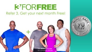 Refer 3, Get your next month Free!
+
See 3forfree.vi.com
for complete details
 