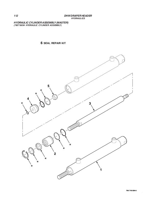Challenger dhw draper header parts manual