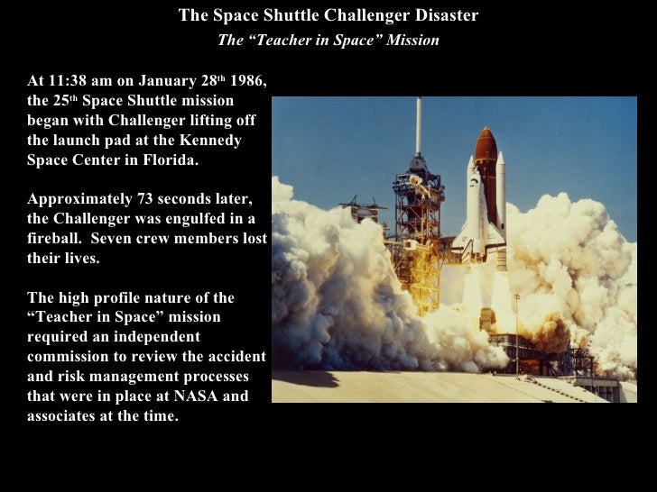 Case Study Challenger Space Shuttle Root Cause Analysis Challenger Explosion