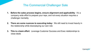 How the Challenger Sale philosophy applies to CSM