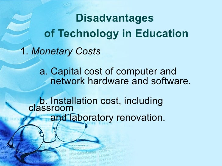 essay on disadvantages of technology in education