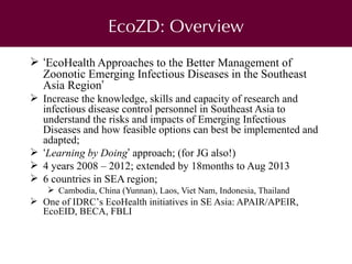 The challenges of implementation of One Health/EcoHealth at project level