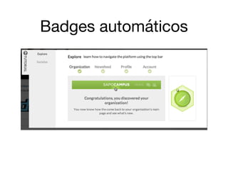 Badges automáticos
 