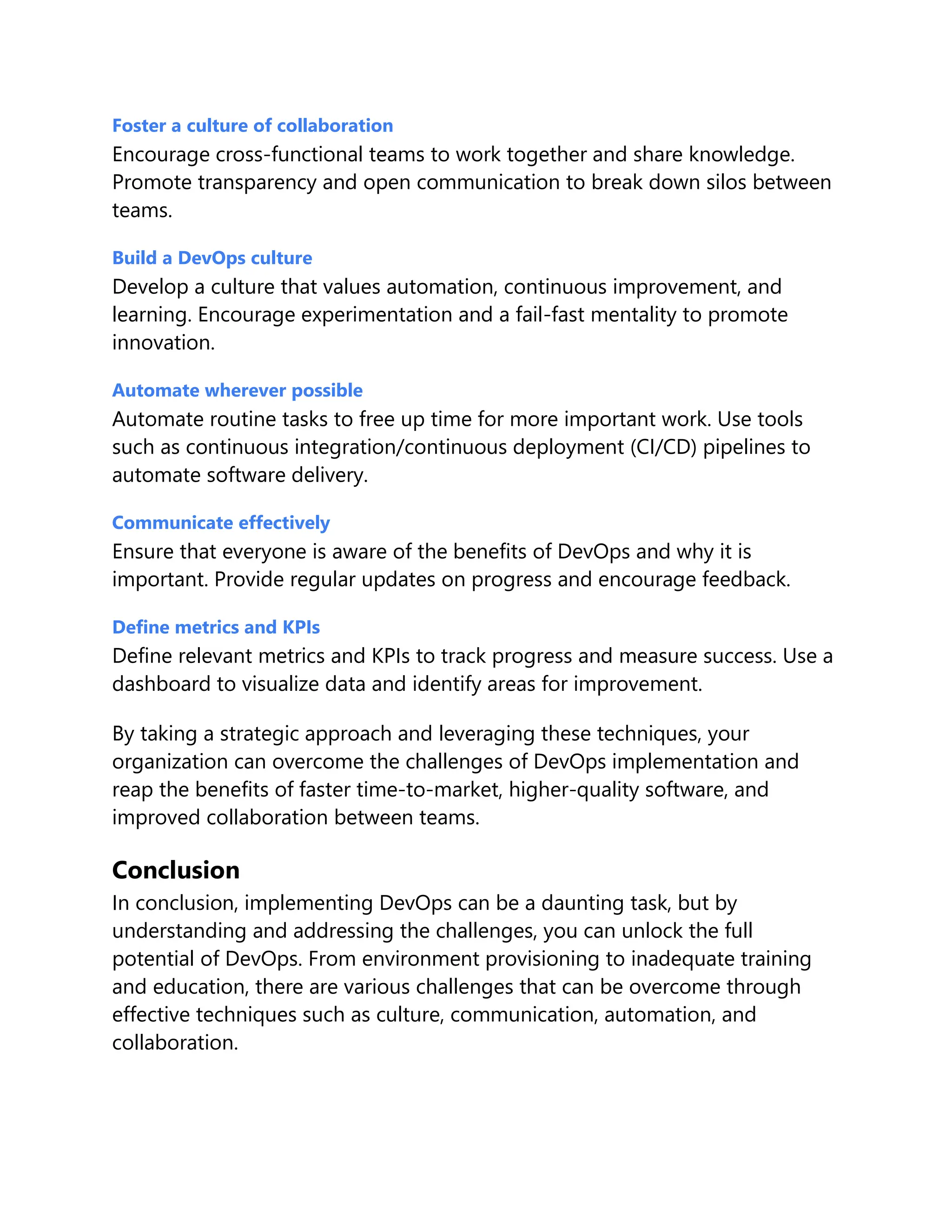 Top Challenges Faced During DevOps Implementation and How to Overcome ...