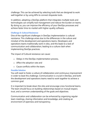 Top Challenges Faced During DevOps Implementation and How to Overcome ...