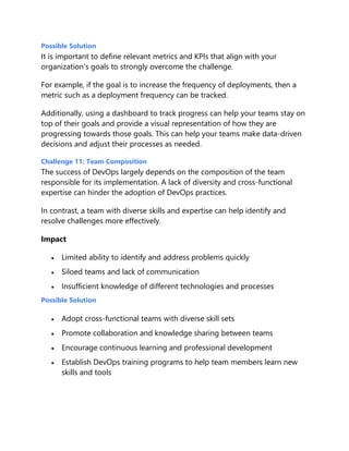 Top Challenges Faced During DevOps Implementation and How to Overcome ...