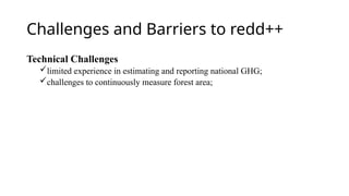 Challenges and Barriers to redd++ with Recommendations | PPTX