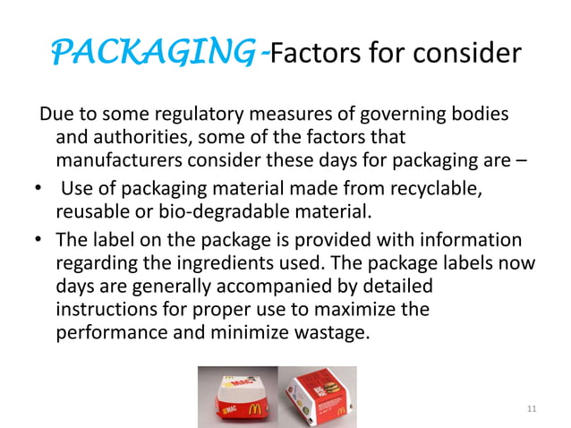Challenges and innovation in packaging | PPT