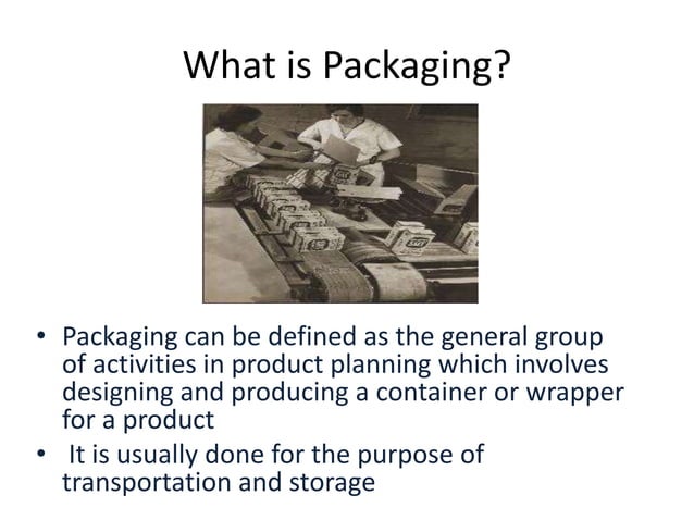 Challenges and innovation in packaging | PPT