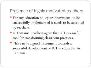 Challenges and opportunities of integrating technology in education in ...