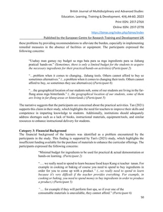 Challenges And Opportunities Of Tle Teachers In Ph Pdf