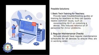 Challenges and Solutions in Adopting Technology in Schools | PPTX