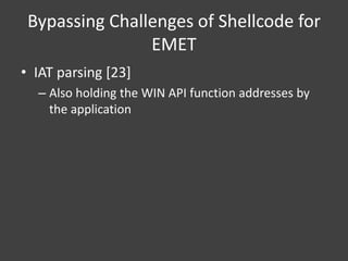 [若渴計畫] Challenges and Solutions of Window Remote Shellcode | PDF