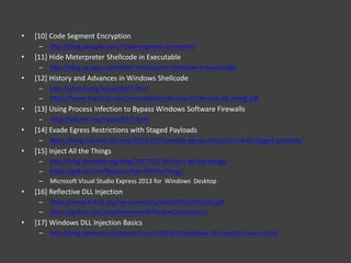 [若渴計畫] Challenges and Solutions of Window Remote Shellcode | PDF