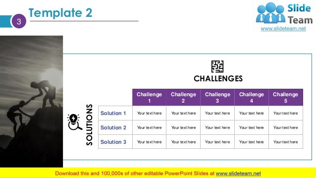 Challenges And Solutions PowerPoint Presentation Slides