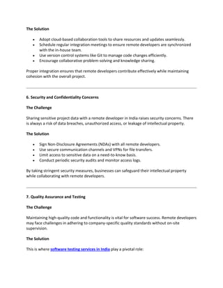 Challenges and Solutions When Working with the Best Remote Software ...