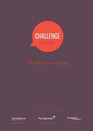 CHALLENGE
                                series



                 Thanks for reading




                       QUESTIO...