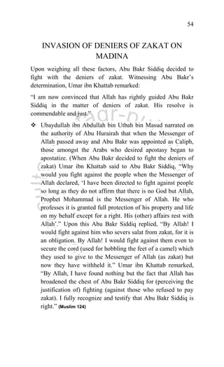 Challenges faced during the Caliphate of Abu Bakr | PDF