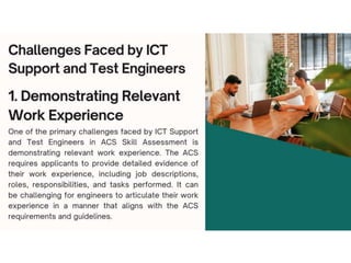 Challenges Faced by ICT Support and Test Engineers 263299 in ACS Skill ...