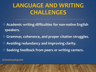 Postgraduate Students Challenges in Writing Research Proposals | PDF