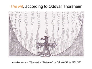 The Pit, according to Oddvar Thorsheim




Alsoknown as: ”Spasertur i Helvete” or ” A WALK IN HELL!!”
 