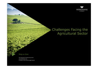 23 Jul
Presenter’s name
Challenges Facing the
Agricultural Sector
 