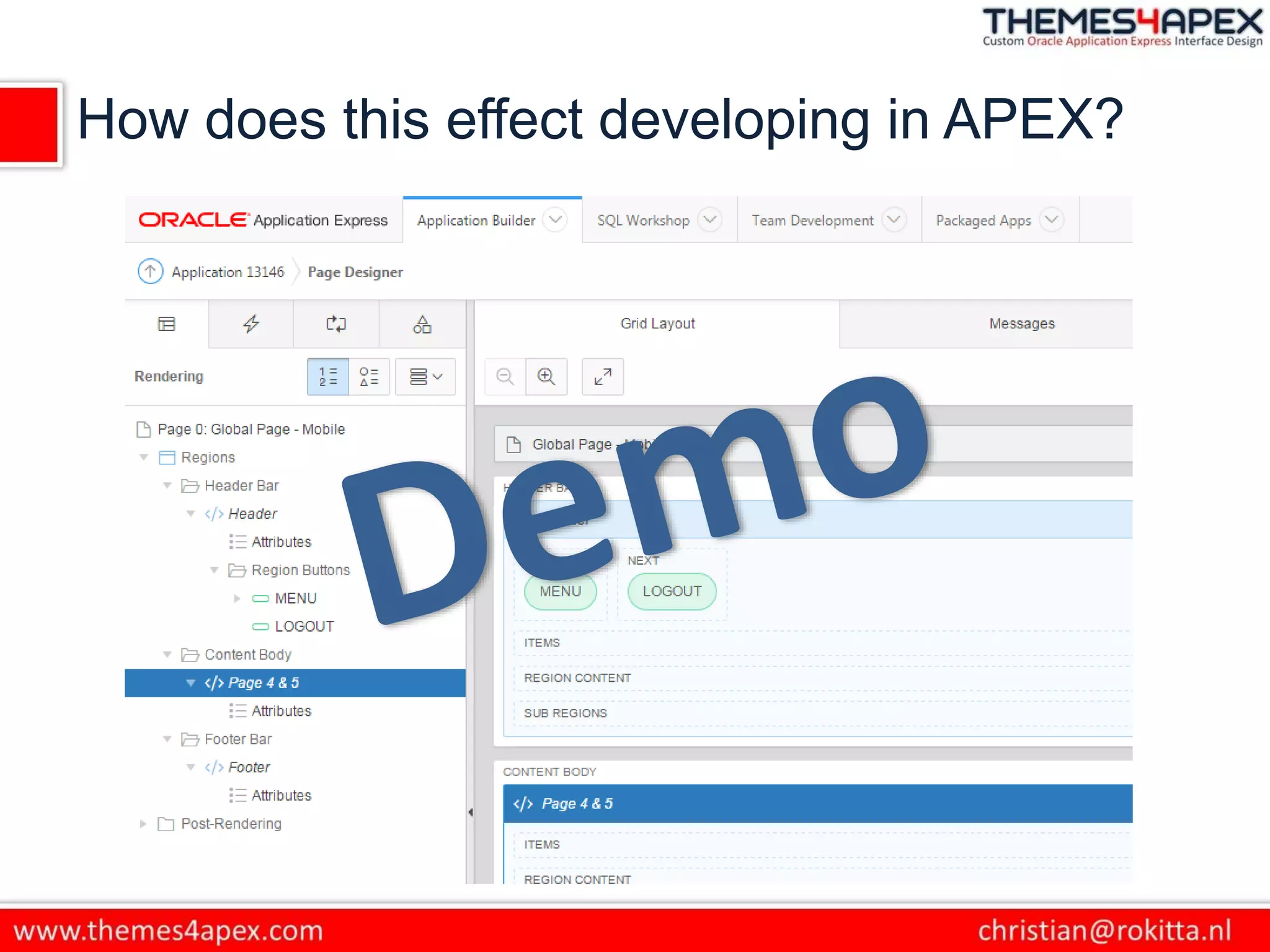 How does this effect developing in APEX?
 