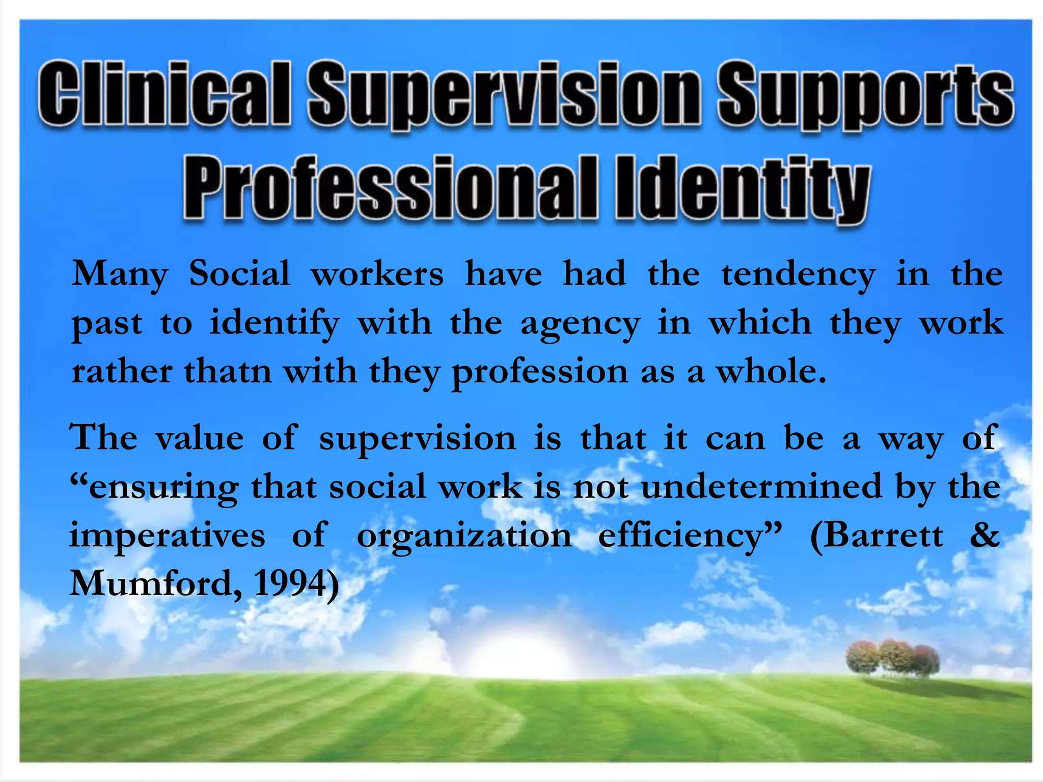 Challenges in clinical supervision PPT — free download