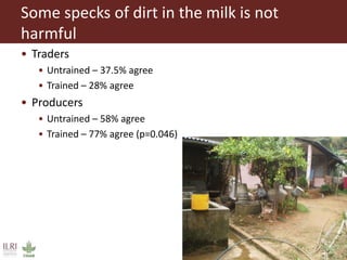 Challenges in intensifying India smallholder dairy production: Health risks and productivity gaps