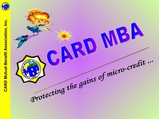 CARD MBA: Challenges in marketing microinsurance products | PPT | Life ...