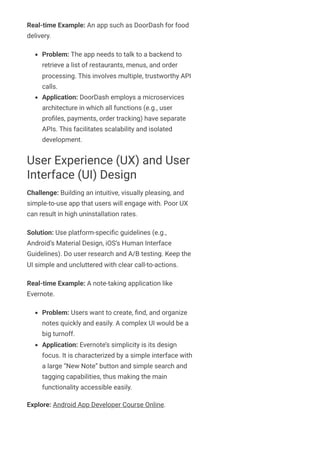 Challenges in Mobile App Developement with Solutions | PDF