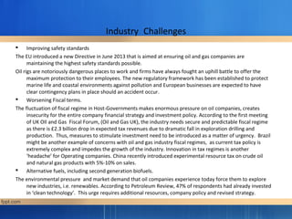 Challenges in the oil and gas sector overview and outlook | PPT