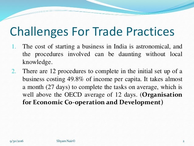 2 challenges international trading system