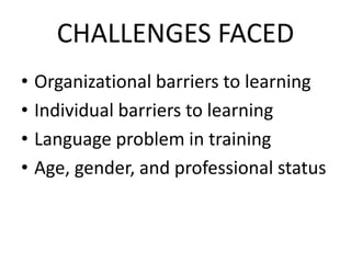 Challenges in training | PPTX