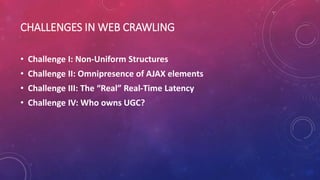 Challenges in web crawling | PPTX