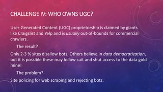 Challenges in web crawling | PPTX