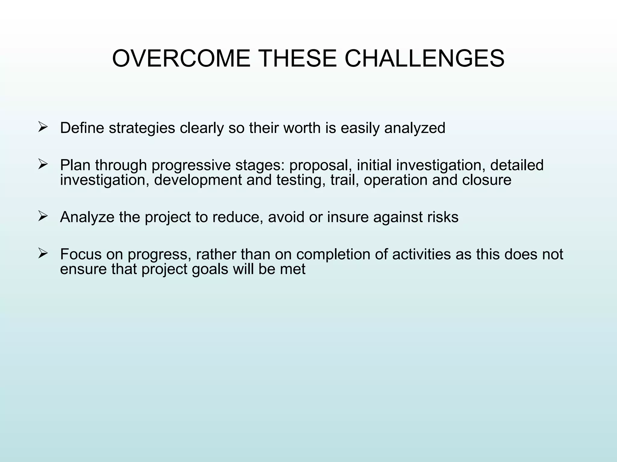 Challenges Of Project Management | PPT