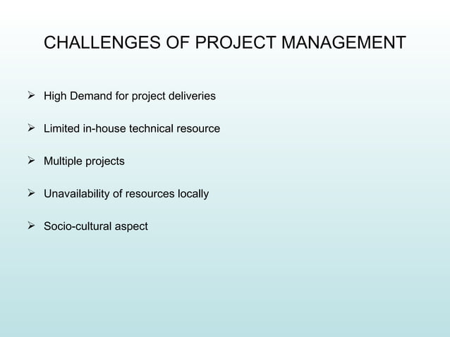 Challenges Of Project Management | PPT