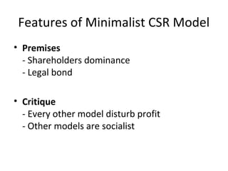 Csr Model Example Lockheed Martin Challenges Of Corporate Social Responsibility | PPT