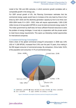 Challenges & opportunities for renewable energy in india | PDF