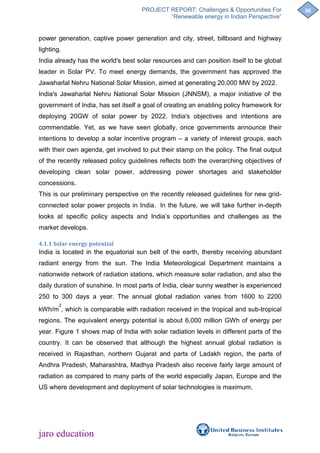 Challenges & opportunities for renewable energy in india | PDF