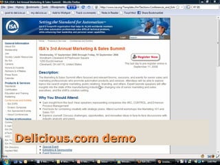 Delicious.com demo 