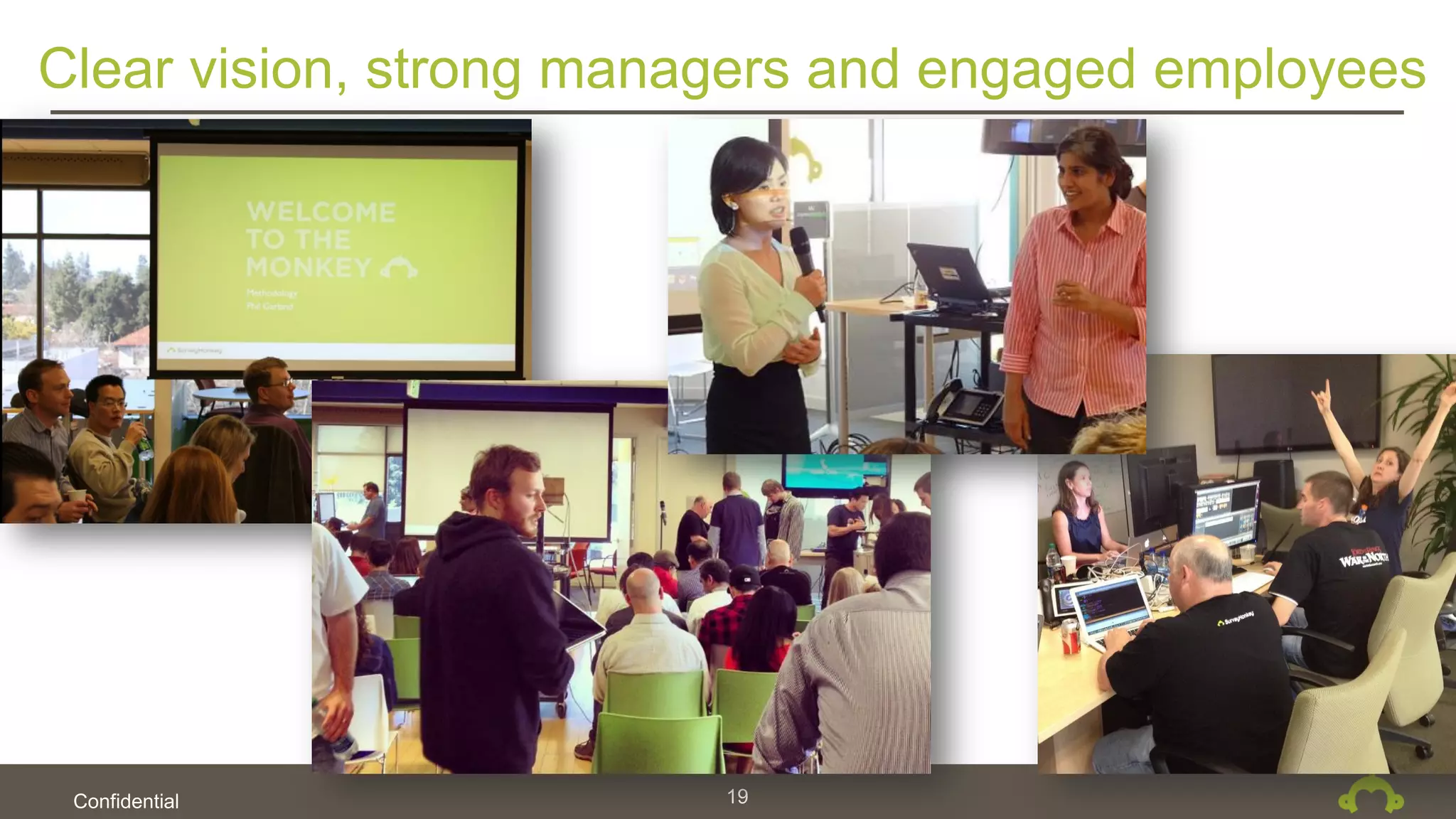 Confidential
Clear vision, strong managers and engaged employees
19
 